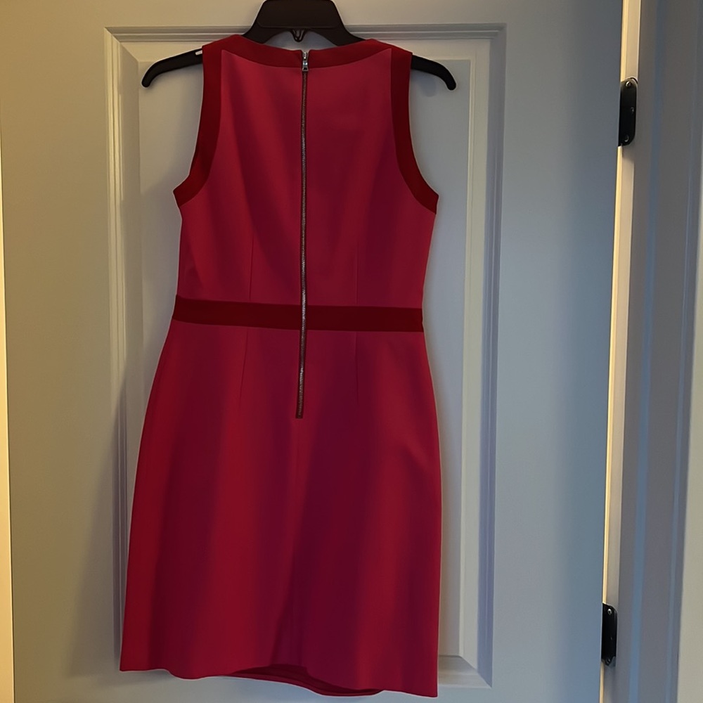 Pink and Red Tahari Dress Size 4 - Picture 3 of 6